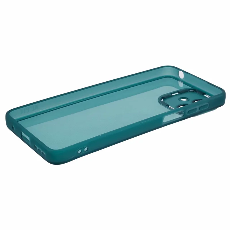 Série DKSM Pour Motorola Moto G14 4G Cadre de Caméra de Caméra Électroplatée - Vert de L'armée Transparente
