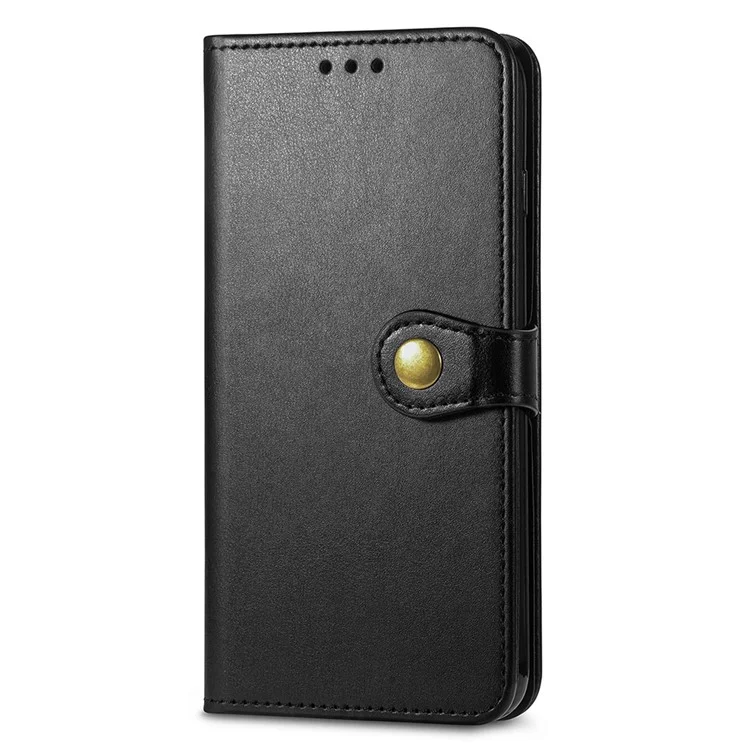 For iPhone 16 Pro Max Case Leather Phone Case Wallet Stand Cover with Wrist Strap - Black