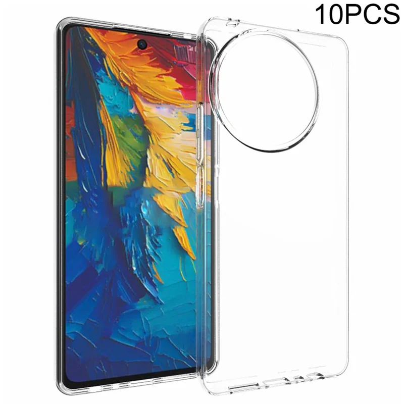 10Pcs / Pack For TCL 50 XL 5G / 50 XL Nxtpaper 5G Clear Case Watermark-Free TPU Protective Cover
