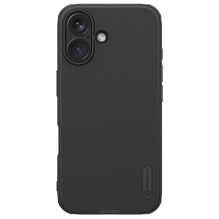 NILLKIN Frosted Shield Pro per iPhone 16 Case Compatibile con MagSafe PC+TPU Custodia per Telefono, Nero