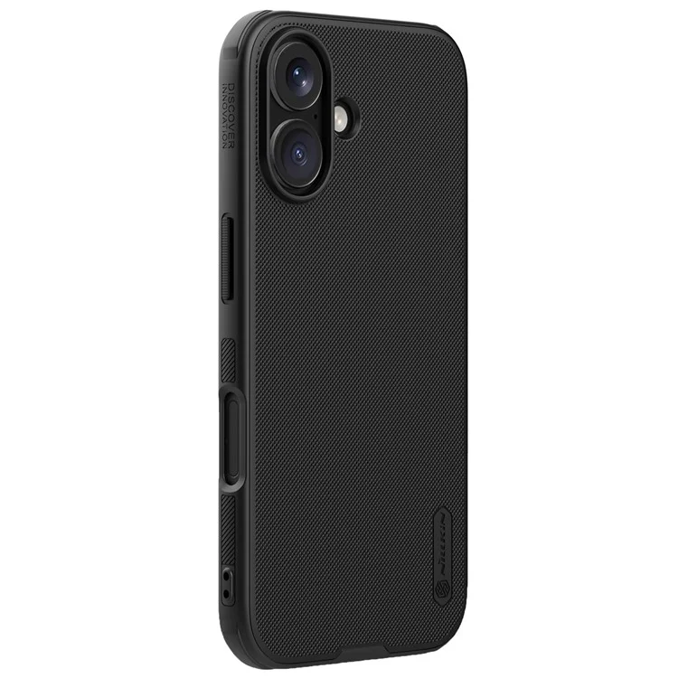 NILLKIN Frosted Shield Pro per iPhone 16 Case Compatibile con MagSafe PC+TPU Custodia per Telefono, Nero