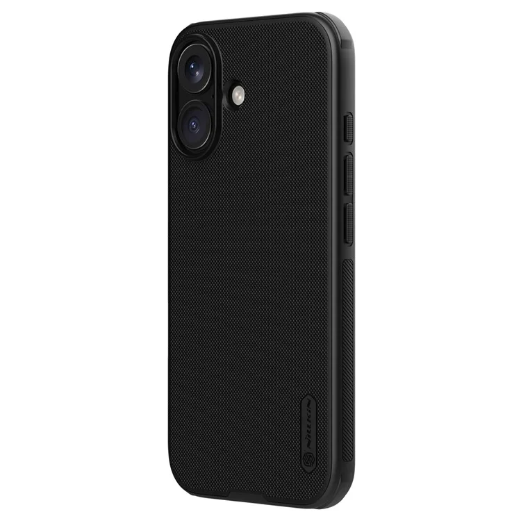 NILLKIN Frosted Shield Pro per iPhone 16 Case Compatibile con MagSafe PC+TPU Custodia per Telefono, Nero