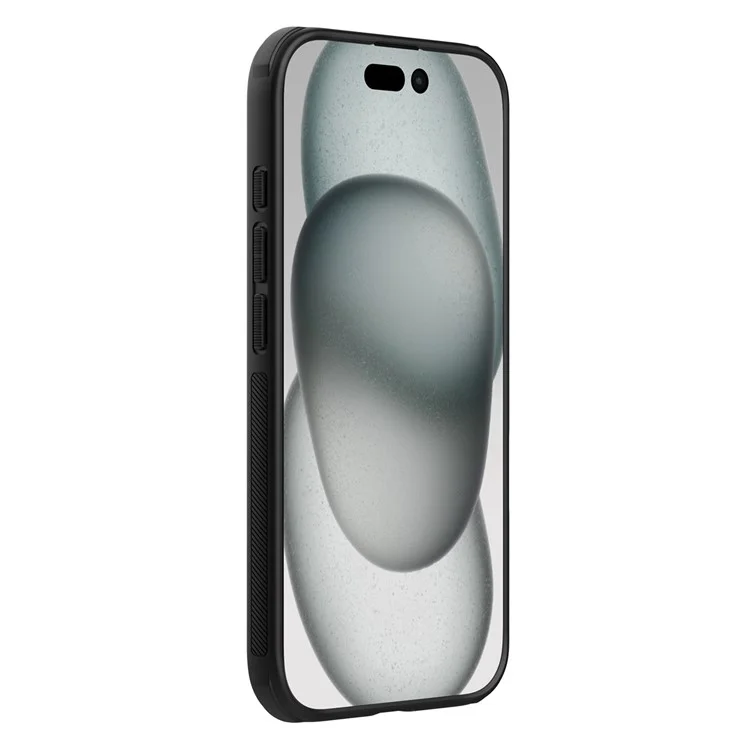 NILLKIN Frosted Shield Pro per iPhone 16 Case Compatibile con MagSafe PC+TPU Custodia per Telefono, Nero