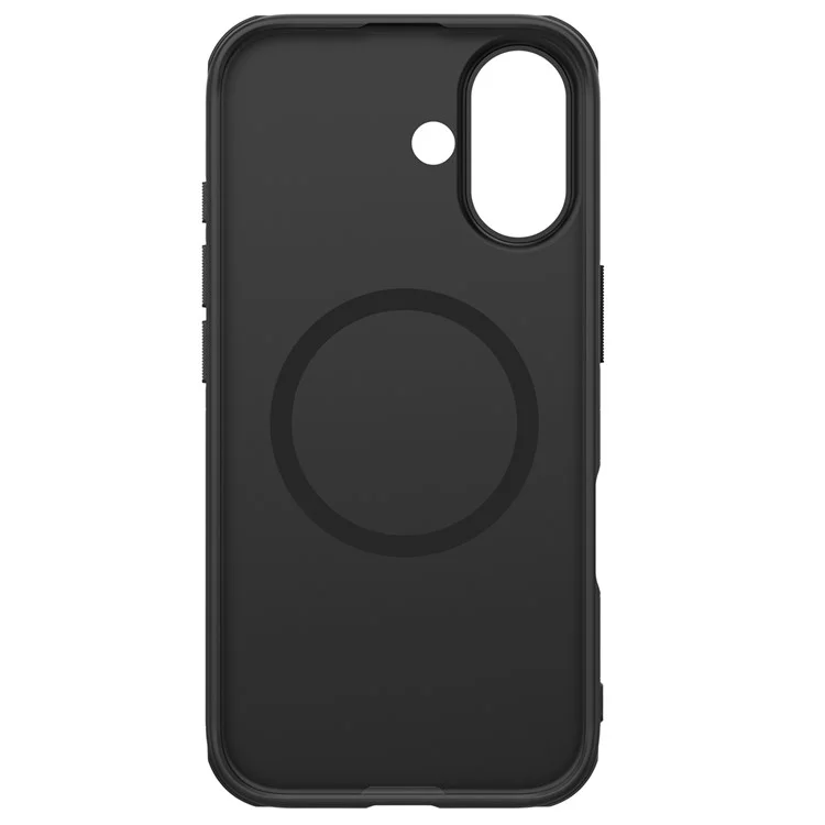 NILLKIN Frosted Shield Pro per iPhone 16 Case Compatibile con MagSafe PC+TPU Custodia per Telefono, Nero