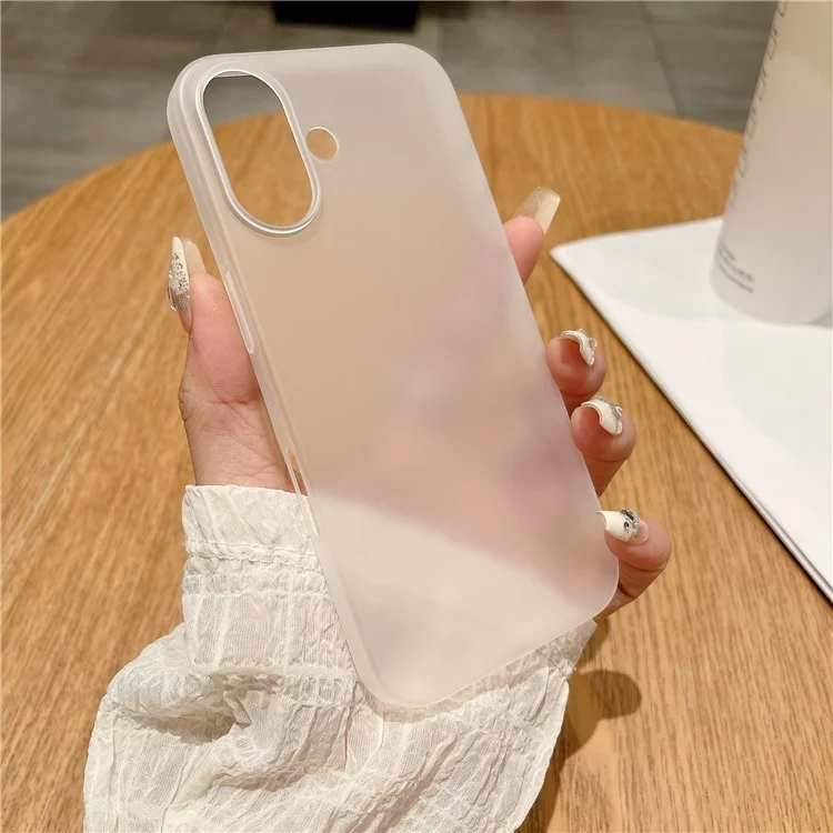 Para Iphone 16 Plus Case Anti-Drop Matte Hard PC Cover Cover - Transparente