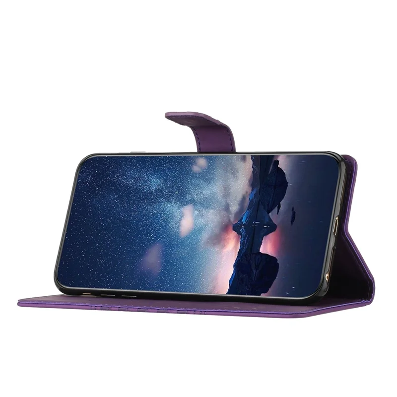 For Google Pixel 9 Pro XL Case Rhombus Leather Horizontal Flip Phone Cover - Purple