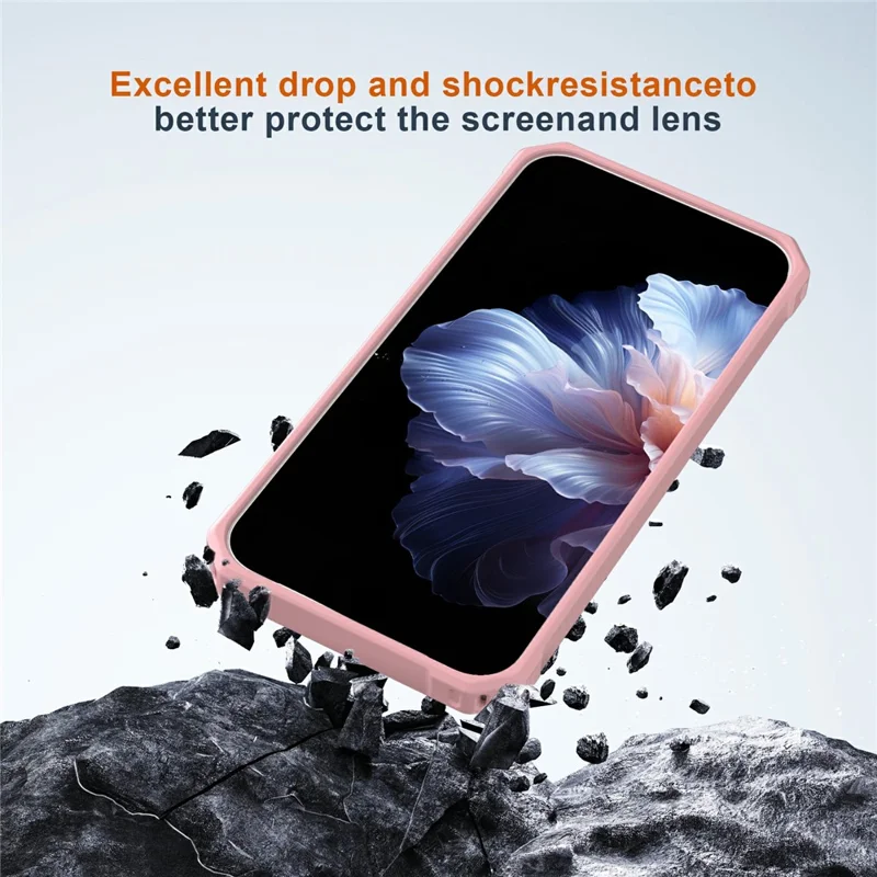 For Google Pixel 9 Pro XL Magnetic Case Protective TPU+PC Hybrid Phone Cover - Light Pink