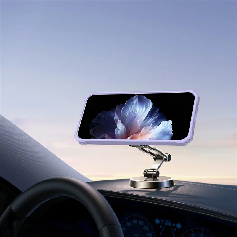 For Google Pixel 9 Pro XL Magnetic Case Protective TPU+PC Hybrid Phone Cover - Light Purple