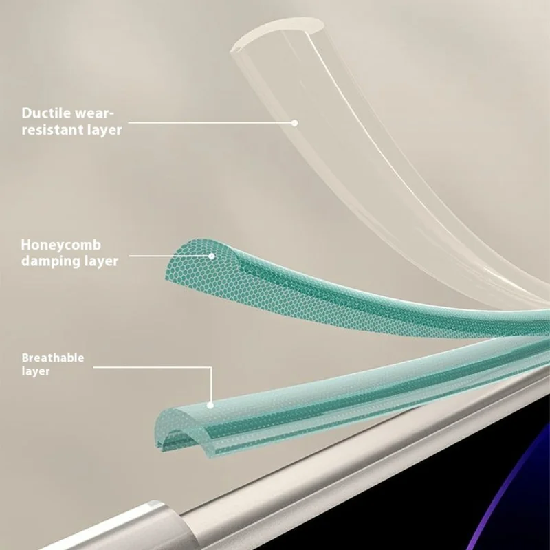 GKK For iPhone 16 Pro Max Crystal Clear Case Anti-Drop TPU+PC Phone Cover with Silicone Hand Strap - Blue