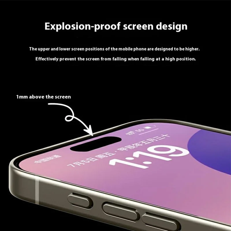 GKK Para Iphone 16 Pro Max Case Textured PU Cuero Cubierto TPU+PC Anti-Fingerprint Telephip Cover - Negro