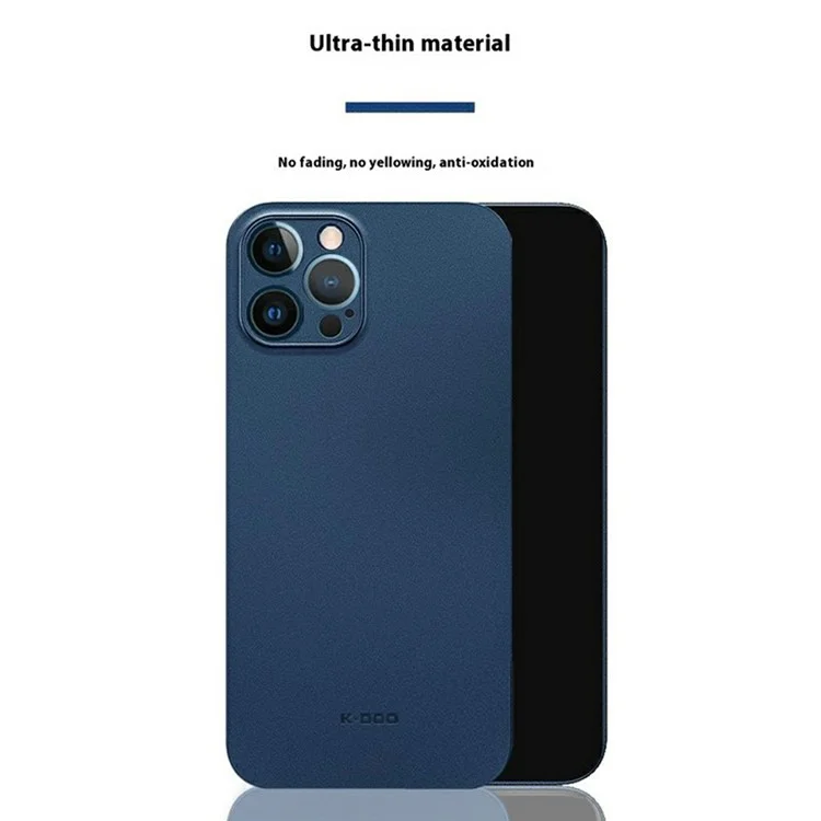 KZDOO Air Skin Series for iPhone 16 Pro Case Frosted Back Ultra Thin PP Phone Cover - Navy Blue