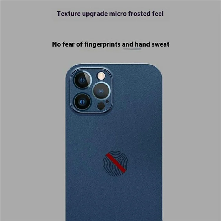 KZDOO Air Skin Series for iPhone 16 Pro Case Frosted Back Ultra Thin PP Phone Cover - Navy Blue