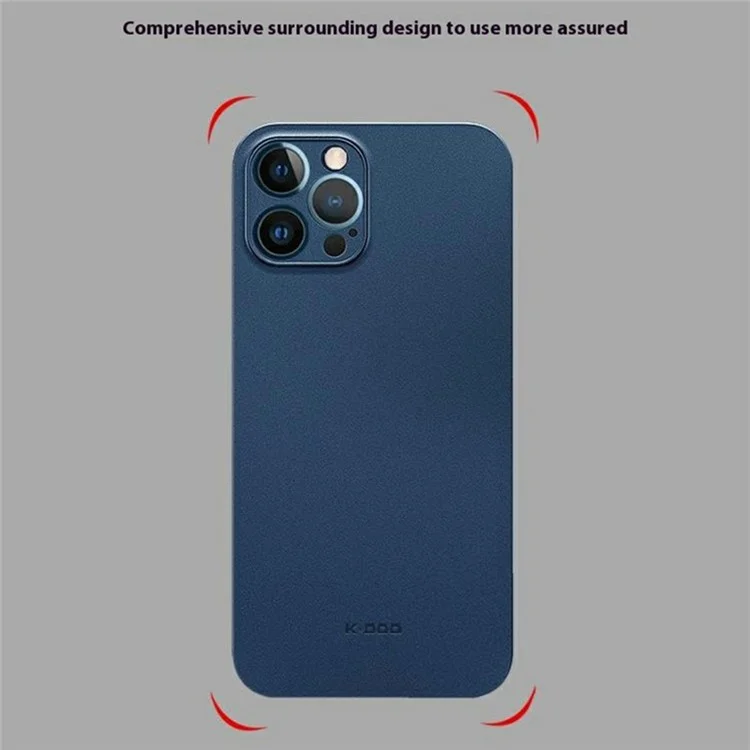 KZDOO Air Skin Series for iPhone 16 Pro Case Frosted Back Ultra Thin PP Phone Cover - Navy Blue
