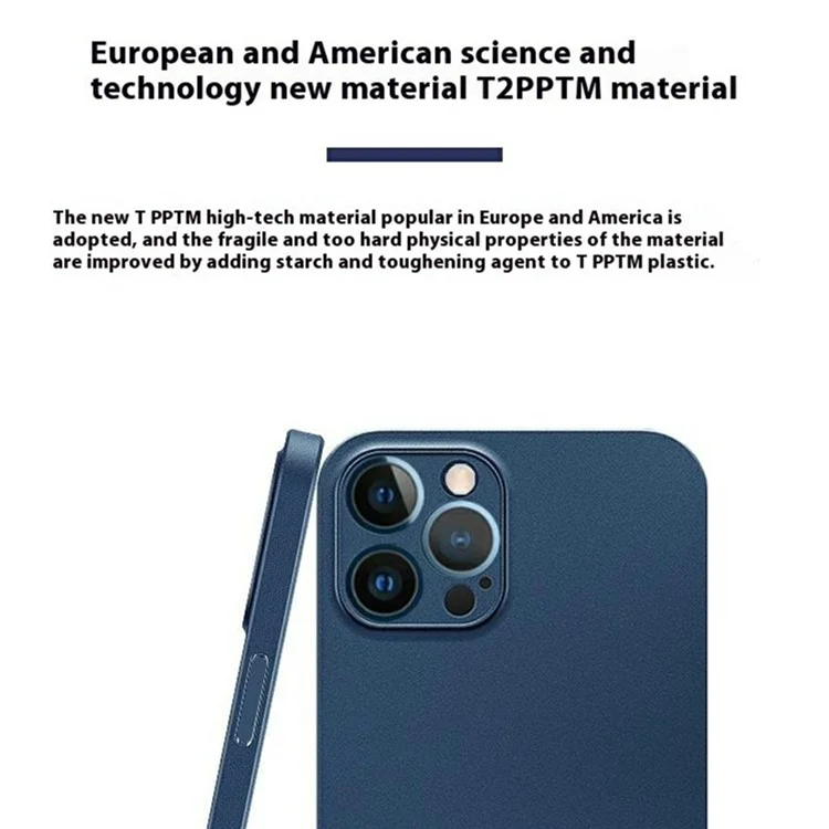 KZDOO Air Skin Series for iPhone 16 Pro Max Case Frosted Back Ultra Thin PP Phone Cover - Navy Blue