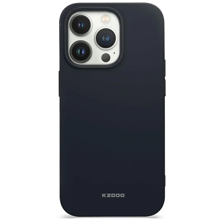 Série Kzdoo Q Para Iphone 16 Pro Max Case Frosted Back Antifingprint TPU Topa Topa - Preto