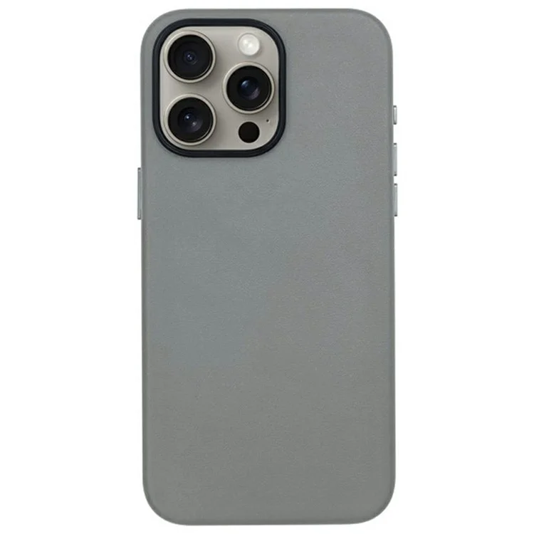 Serie de Colección Kzdoo Noble Para Iphone 16 Pro Max Case PU+PC Shock -phone Telep Worth - Titanio Gris