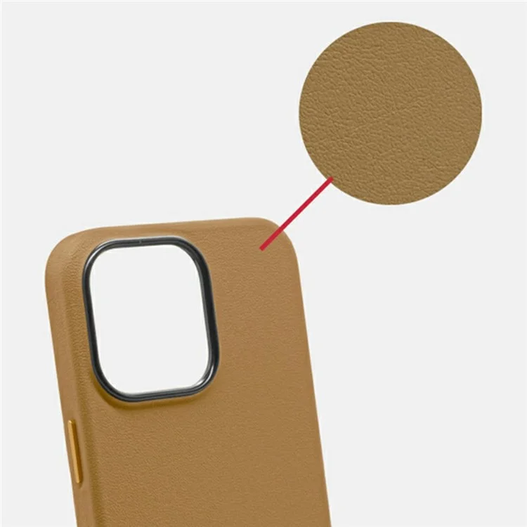 Serie de Colección Kzdoo Noble Para Iphone 16 Pro Max Case PU+PC Shock -phone Telep Worth - Titanio Gris