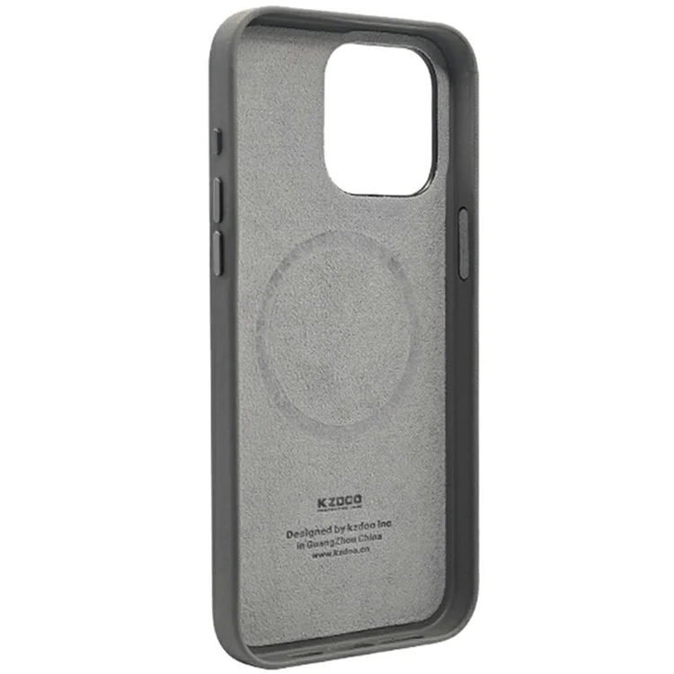 KZDOO Para la Caja de Iphone 16 Pro Compatible Con la Cubierta Del Teléfono a Prueba de Choques de Magsafe PU+PC - Titanio Gris
