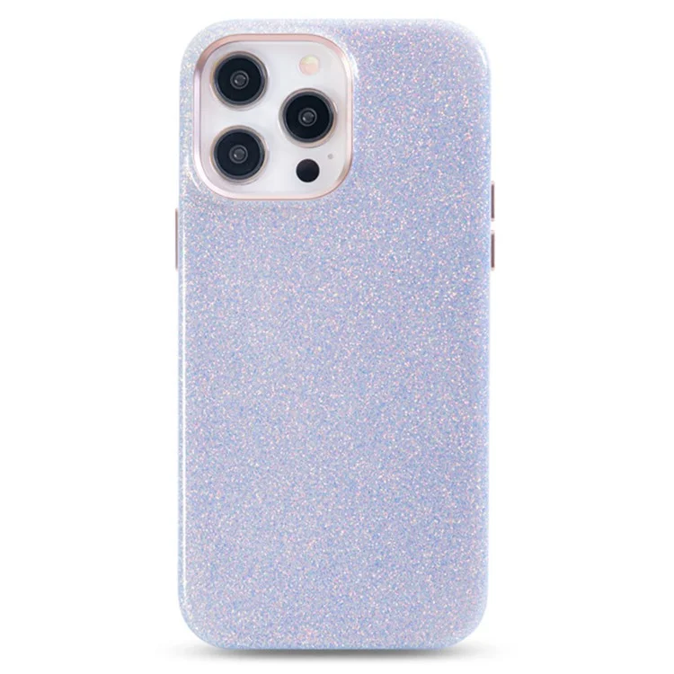 Serie Kzdoo Sparkle Para Iphone 16 Pro Max Case TPU+PC Shining Anti-Drop Phone Protector - Azul
