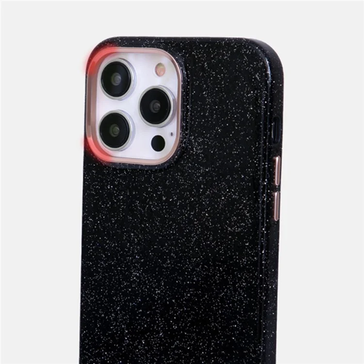 Serie Kzdoo Sparkle Para Iphone 16 Pro Max Case TPU+PC Shining Anti-Drop Phone Protector - Azul