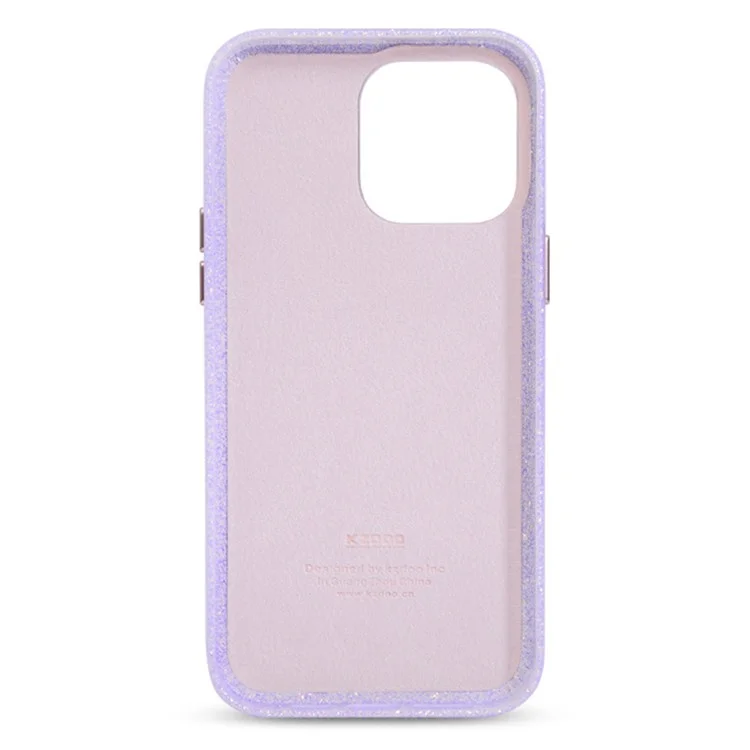 Serie Kzdoo Sparkle Para Iphone 16 Pro Max Case TPU+PC Shining Anti-Drop Phone Protector - Azul