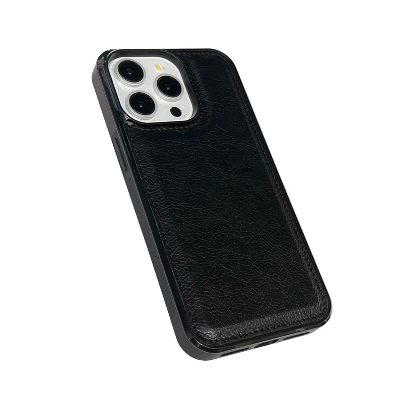 Для Iphone 16 Pro Max Case Care Texture PU - Черный