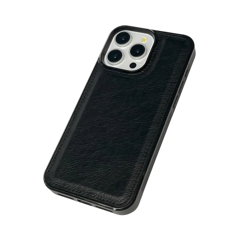 Для Iphone 16 Pro Max Case Care Texture PU - Черный