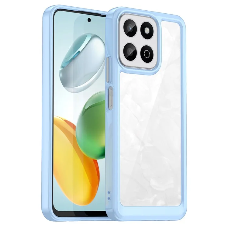 For Honor X7c 4G / 200 Smart 5G / Honor Play 60 Plus 5G Case TPU +Acrylic Protective Clear Phone Cover - Azul