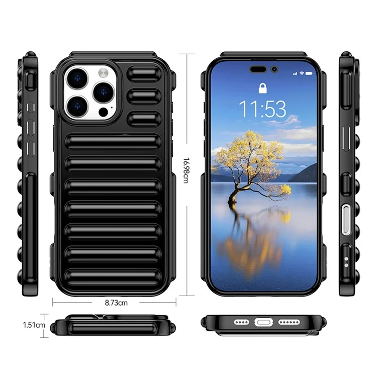 Série de Cápsulas Para Iphone 16 Pro Case Protetive TPU Cappo - Transparente