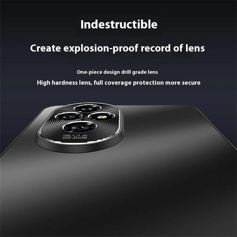 Para Honor 200 Pro 5G Case CD Venas PC+TPU Cubierta de Teléfono Anti-Slip - Negro