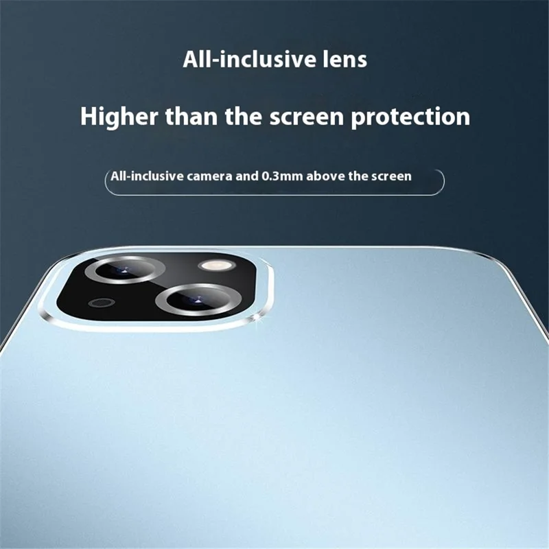 Pour Iphone 15 Case pc + Tpu Matte Back Téléphone Couverture Avec Film D'objectif - Noir