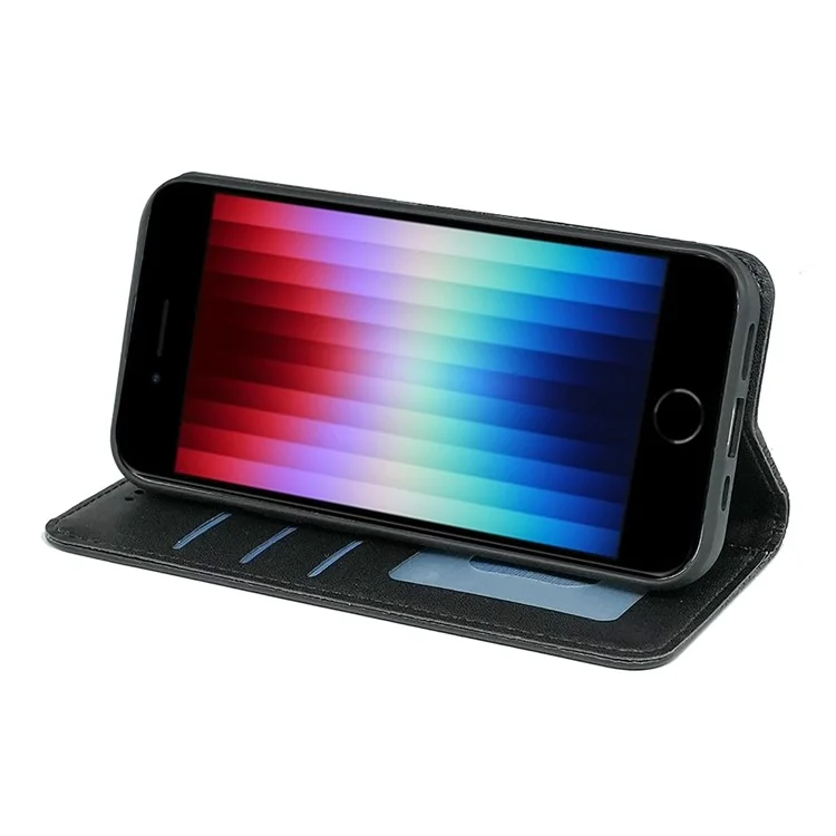 Pour Iphone SE (2024) Portefeuille Case de Téléphone - Noir