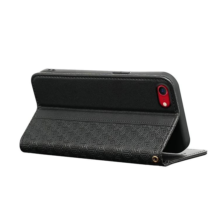 Pour Iphone SE (2024) Portefeuille Case de Téléphone - Noir