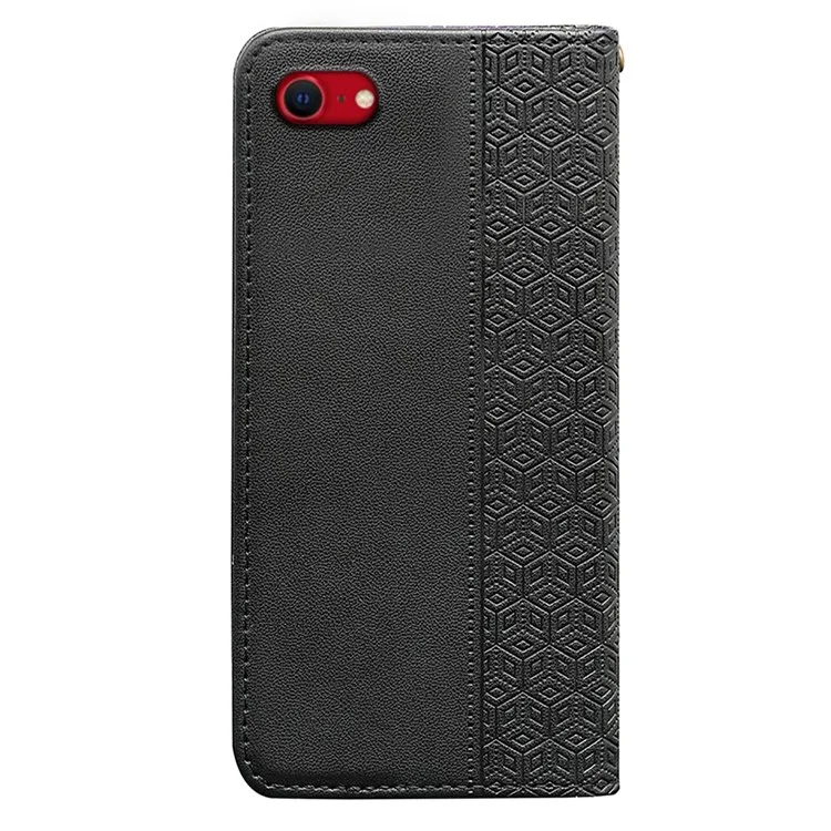 Pour Iphone SE (2024) Portefeuille Case de Téléphone - Noir