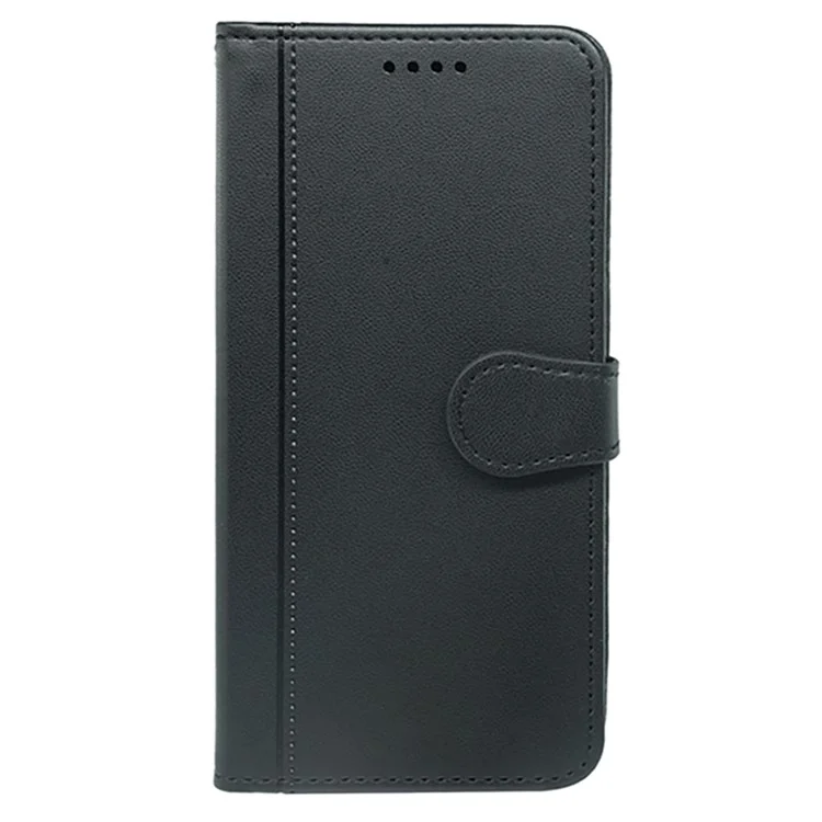 Для Xiaomi Redmi K70 Ultra Wallet Case Magnetic Snap Кожаный Телефон с Ремешком - Черный