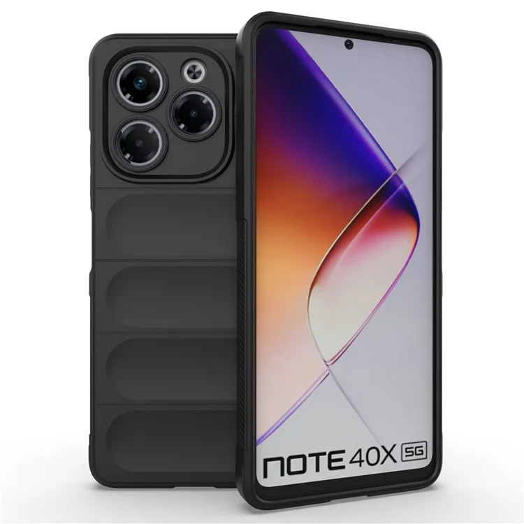 Para Infinix Nota 40x 5g Case Anti-drop Soft TPU TPU Rugged Telep Capacal - Negro