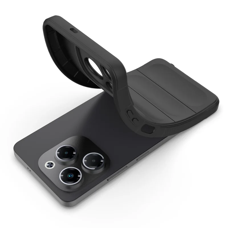 For Infinix Note 40X 5G Case Anti-Drop Soft TPU Rugged Phone Back Cover - Light Grey