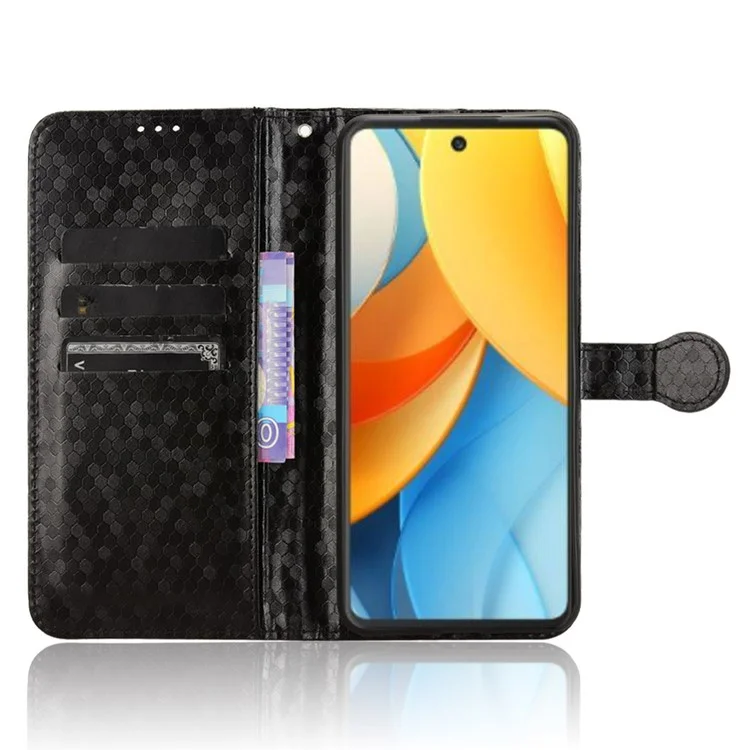 Per ZTE Nubia V60 Design Wallet Case Dot Pattern Impronta PU Coperchi - Nero