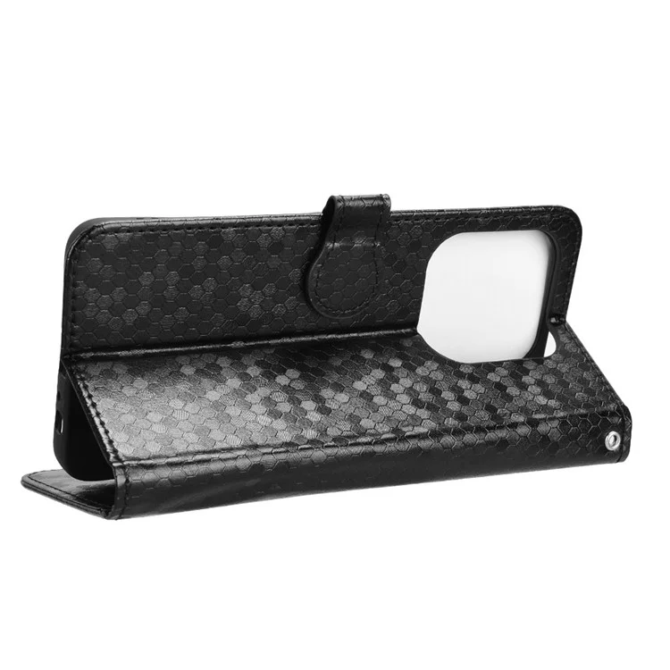 Per ZTE Nubia V60 Design Wallet Case Dot Pattern Impronta PU Coperchi - Nero