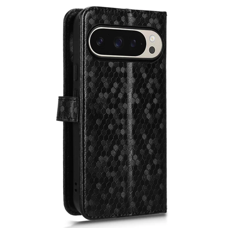 Per Google Pixel 9 / Pixel 9 Pro Wallet Case Dot Pattern Impronta PU Coperchi - Nero