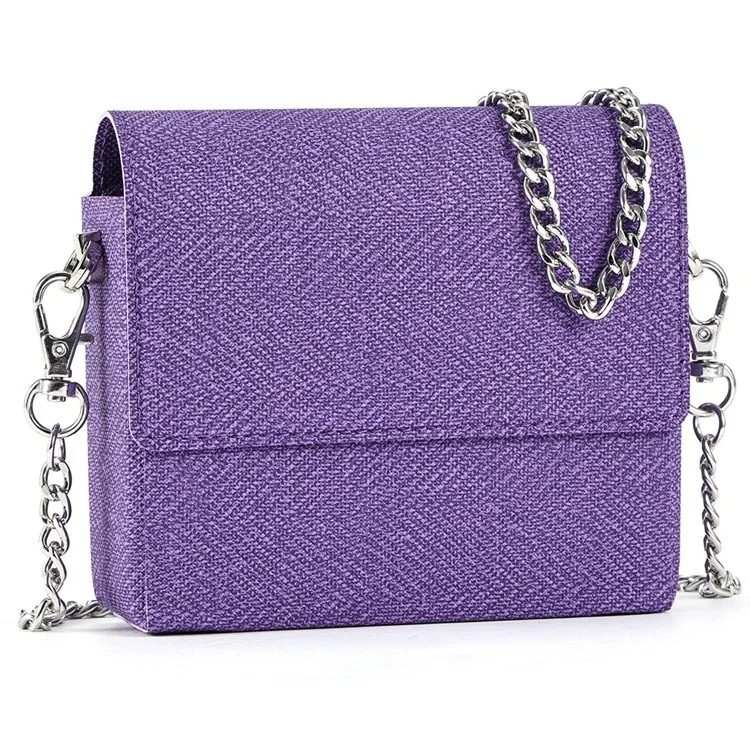 VILI BF Series Crossbody Phone Bag PU Leather Phone Carrying Bag with Shoulder Strap - Purple
