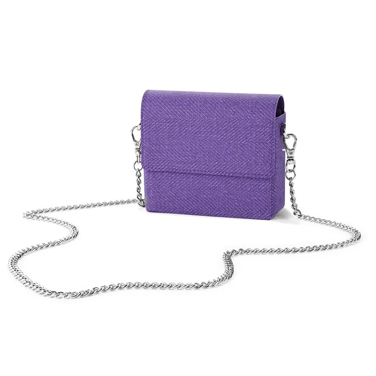 VILI BF Series Crossbody Phone Bag PU Leather Phone Carrying Bag with Shoulder Strap - Purple