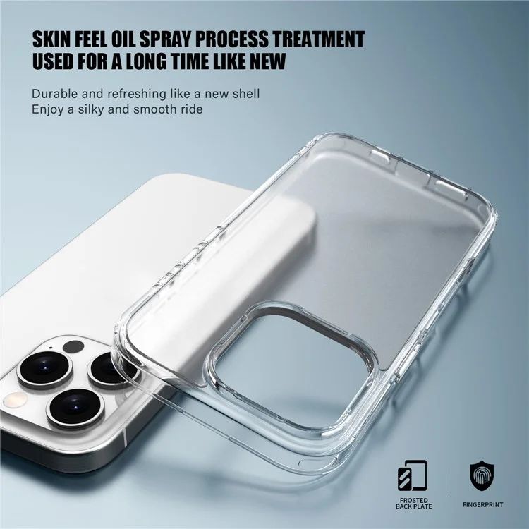 Pour L'iphone 16 Pro Case Tpu Tpu + pc Matte Back - Brun
