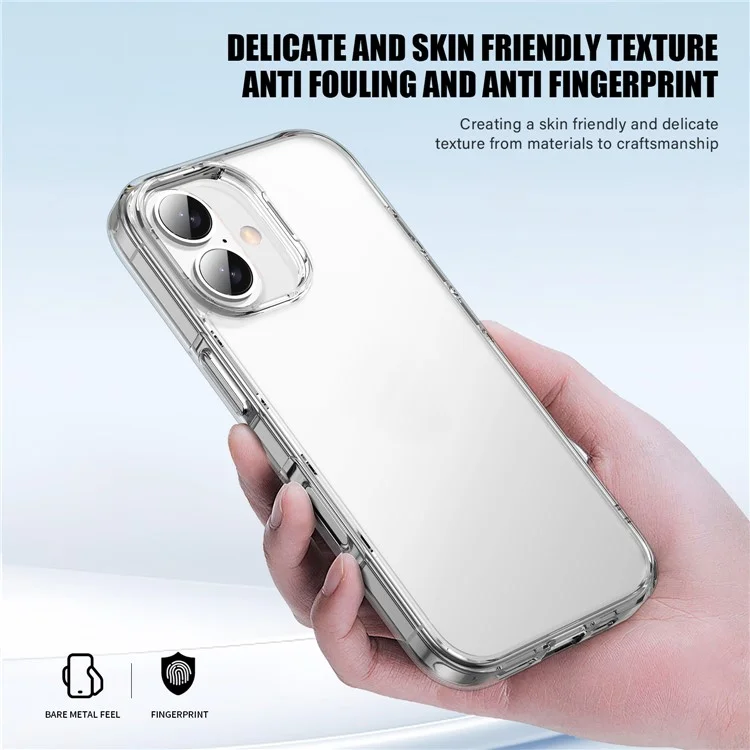 Для Iphone 16 Case Shock -resection TPU+PC Matte Back Cover - Коричневый