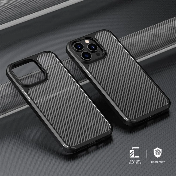 Для Iphone 15 Pro Case Case Texture Texture Anti-Scratch Tpu+пк Задняя Крышка