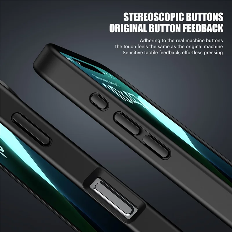 Magic Series for iPhone 16 Plus Case Translucent Matte TPU + PC Phone Cover - Black