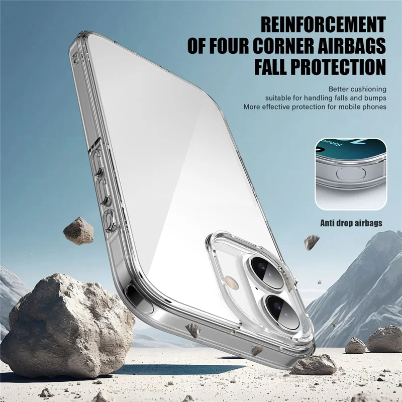 Серия Aurora Для Iphone 16 Case Tpu+пк Crystal Clear Back Cover - Прозрачный