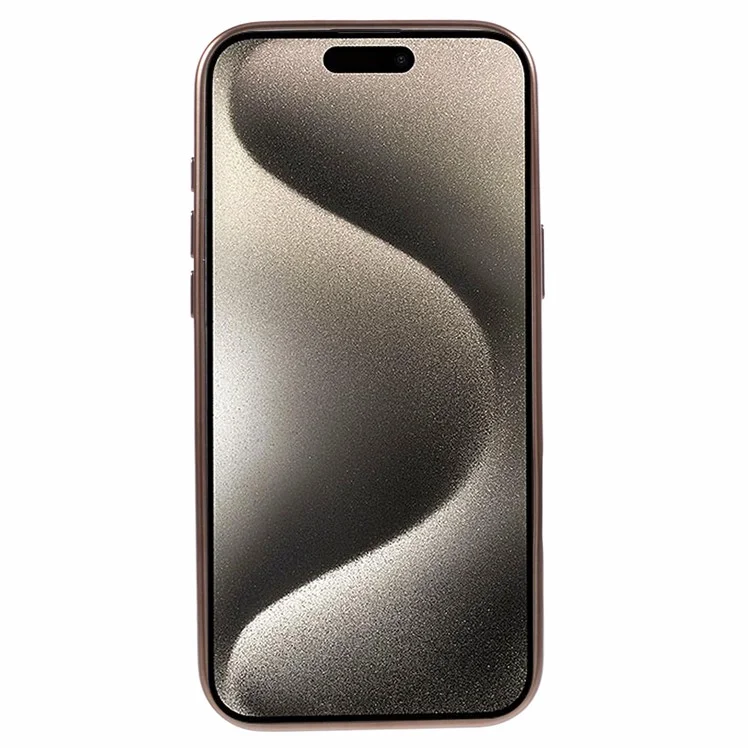 Serie de Seda de Hielo KIGC Para Iphone 16 Pro Max Case TPU+PC Electroplating Teléfono Cover - Oro