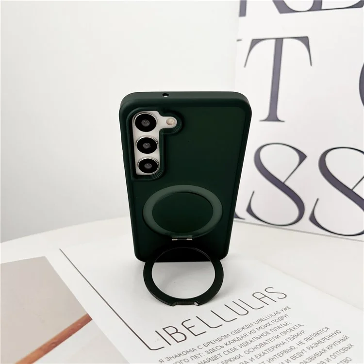 Для Samsung Galaxy S23+ Case, Совместимый с Magsafe Skin-Touch Tpu+ Пк. - Армия Зеленый