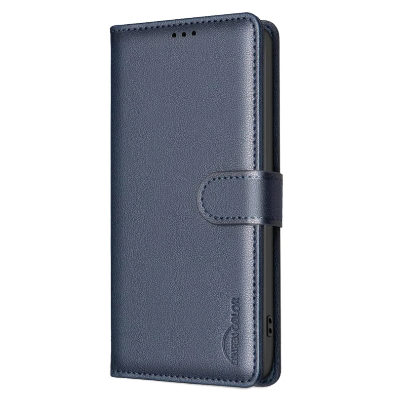 BINFEN COLOR BF32 For Xiaomi Poco C75 4G / Redmi 14R 5G / 14C 4G Leather Case Wallet RFID Blocking Phone Cover - Blue